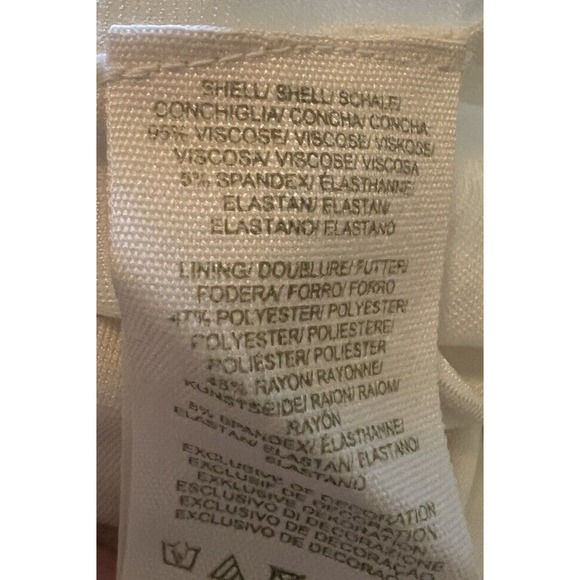 FREE PEOPLE Womens Bodycon Dress Cream Floral Embroidered Gold Sequins Sz S - Picture 5 of 5